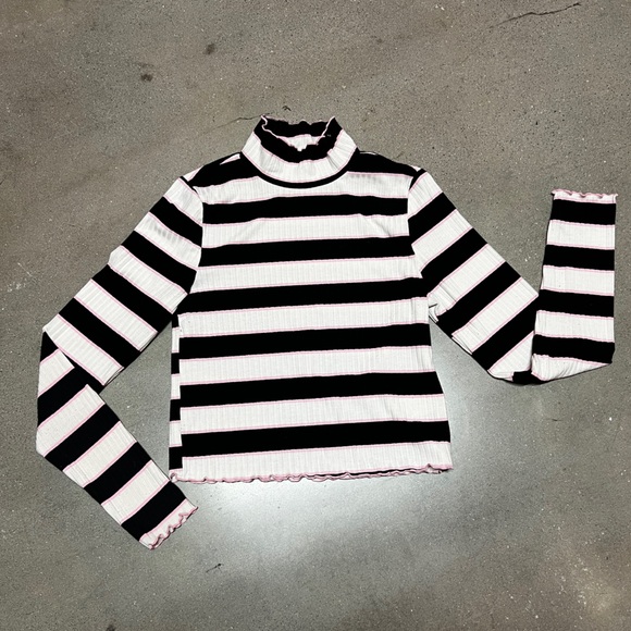 Striped Black and White Kids One Piece - Picture 1 of 1